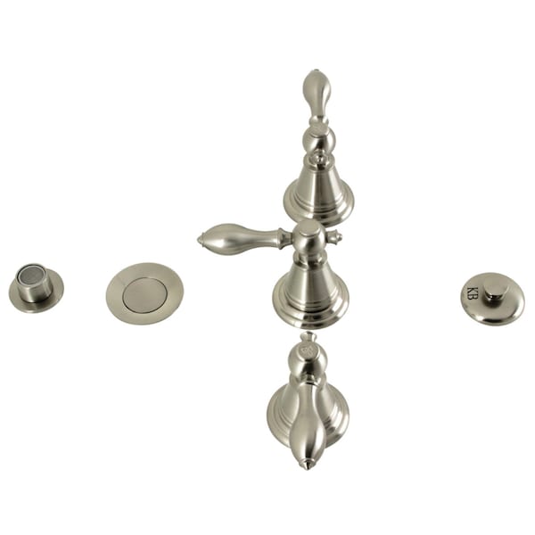 ThreeHandle Bidet Faucet, Brushed Nickel